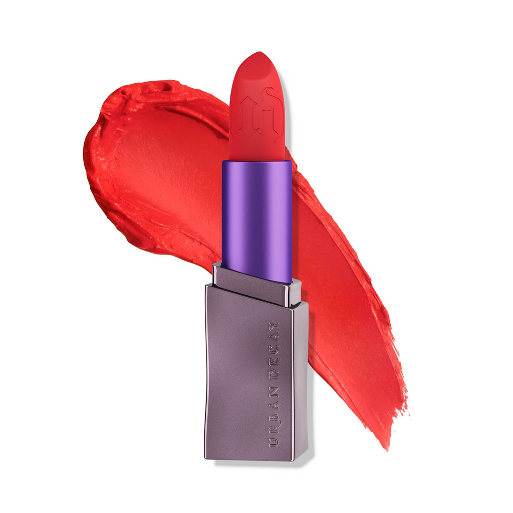 URBAN DECAY Vice Hydrating Lipstick Elote – Bright Coral Orange Matte, 0.11 oz | Vegan & Cruelty-Free