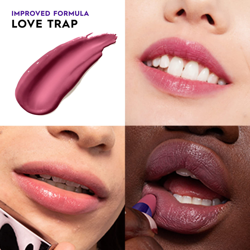 URBAN DECAY Vice Hydrating Lipstick Love Trap – Sheer Deep Plum Shine, Aloe Vera & Avocado Oil, Vegan