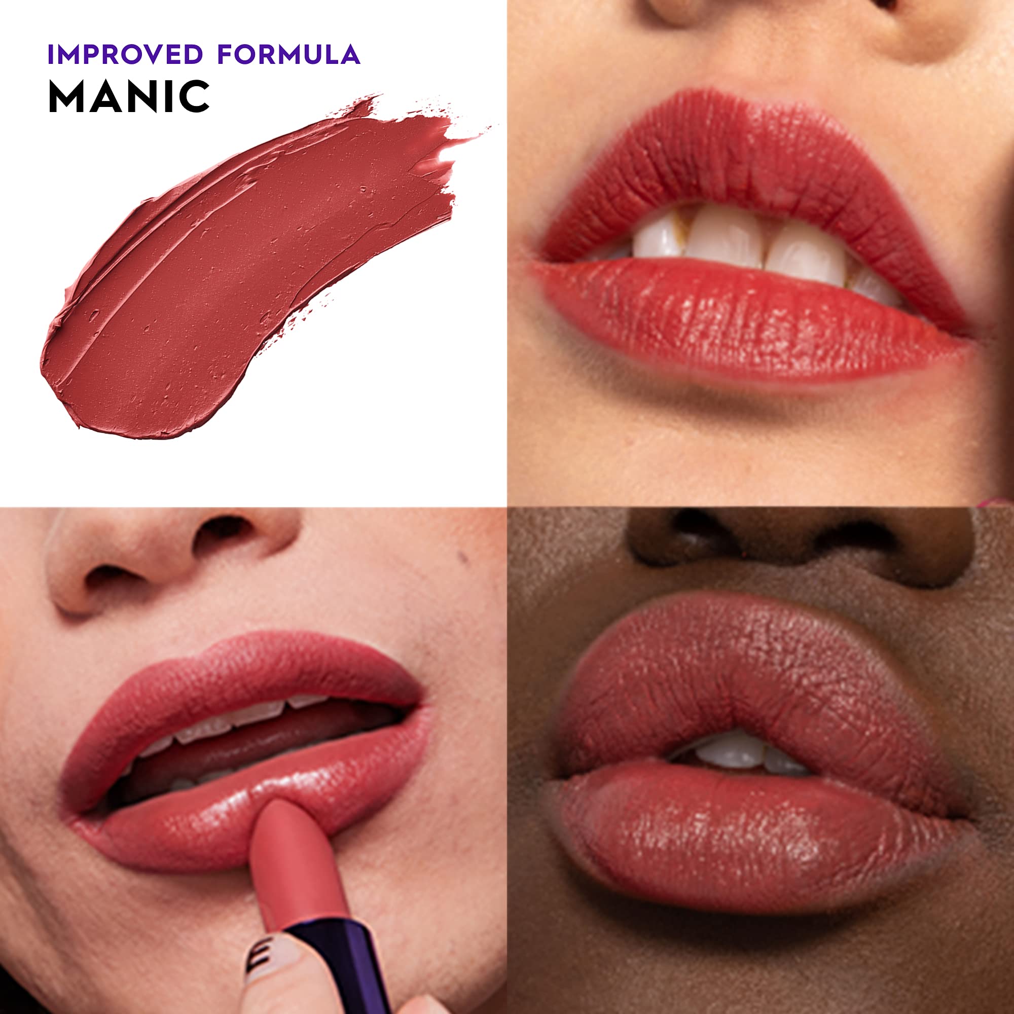 URBAN DECAY Vice Hydrating Lipstick Manic — Soft Wine Mauve, Cream Finish