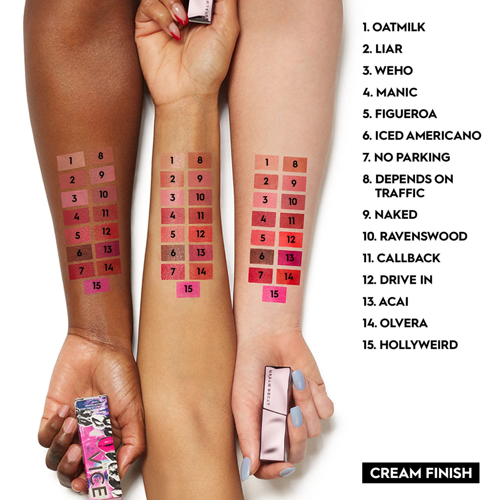 URBAN DECAY Vice Hydrating Lipstick Love Trap – Sheer Deep Plum Shine, Aloe Vera & Avocado Oil, Vegan