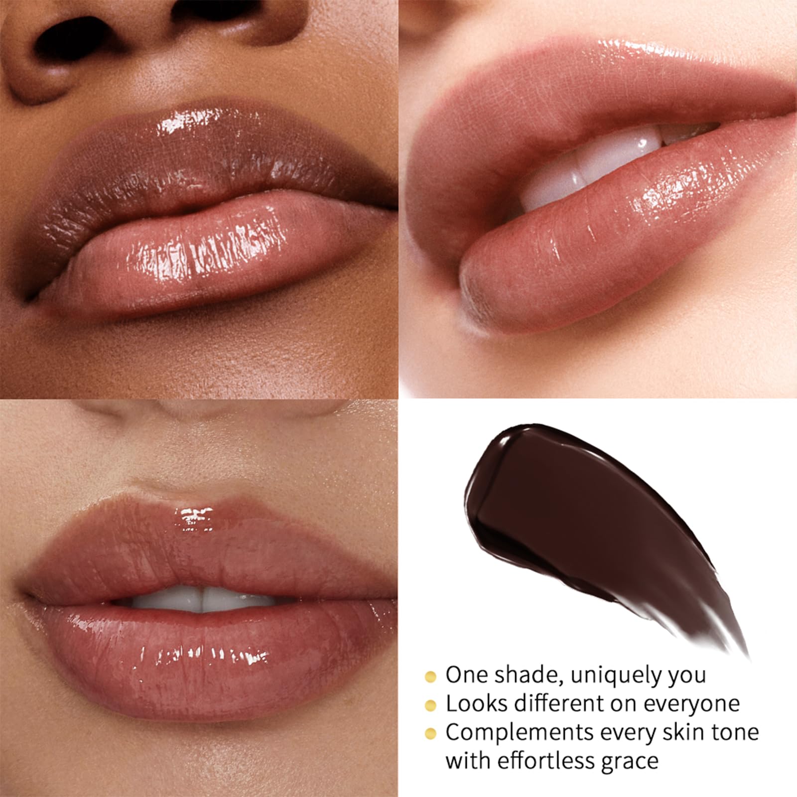 URQT 2Pcs Honey Lipstick – Dark Cherry Tint, Hydrating Sheer Lip Balm