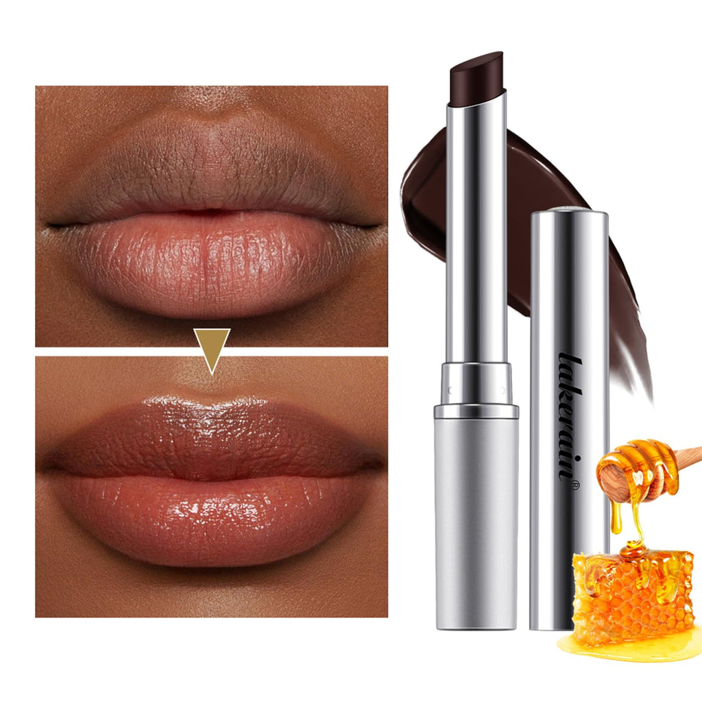 URQT 2Pcs Honey Lipstick – Dark Cherry Tint, Hydrating Sheer Lip Balm