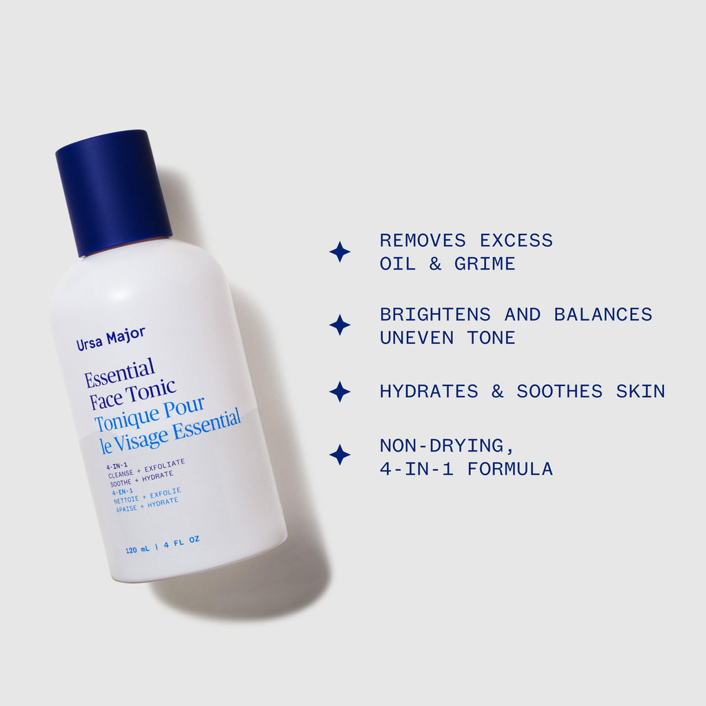 Ursa Major Essential Face Tonic — 4-in-1 Toner for Cleanse, Exfoliate, Soothe & Hydrate