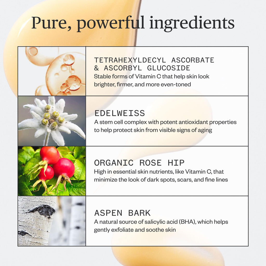 Ursa Major Natural Vitamin C Serum | Brighten Up Vitamin C Serum for Radiant, Even Skin Tone | Vegan, Cruelty-Free | 1 oz
