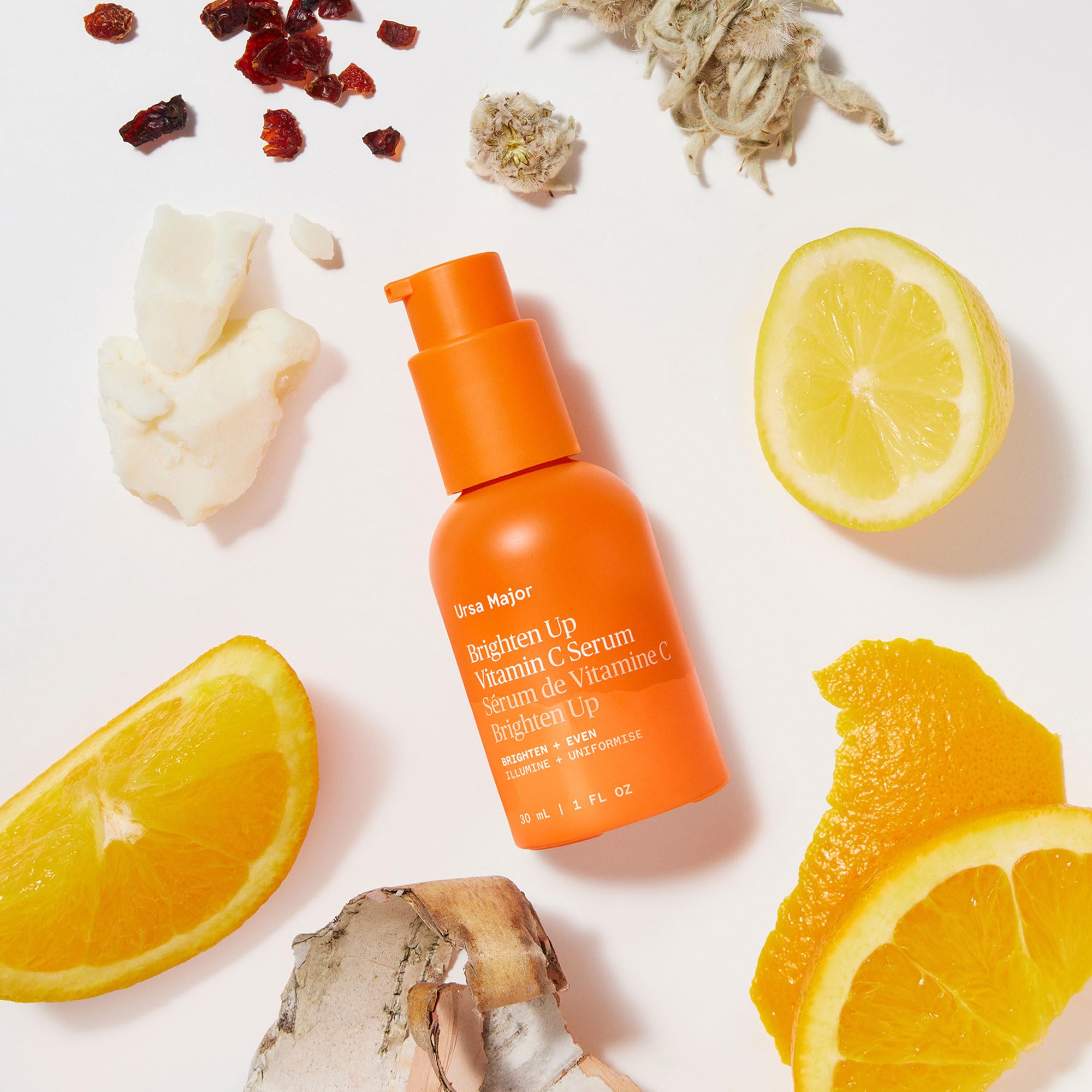 Ursa Major Natural Vitamin C Serum | Brighten Up Vitamin C Serum for Radiant, Even Skin Tone | Vegan, Cruelty-Free | 1 oz