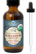 US Organic Sea Buckthorn Berry Oil – 100% Pure, USDA Organic, CO2 Extracted, 2 oz