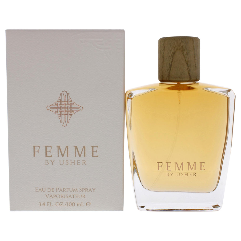 Usher Femme EDP Spray for Women – 3.4 oz | Chypre Floral Fragrance