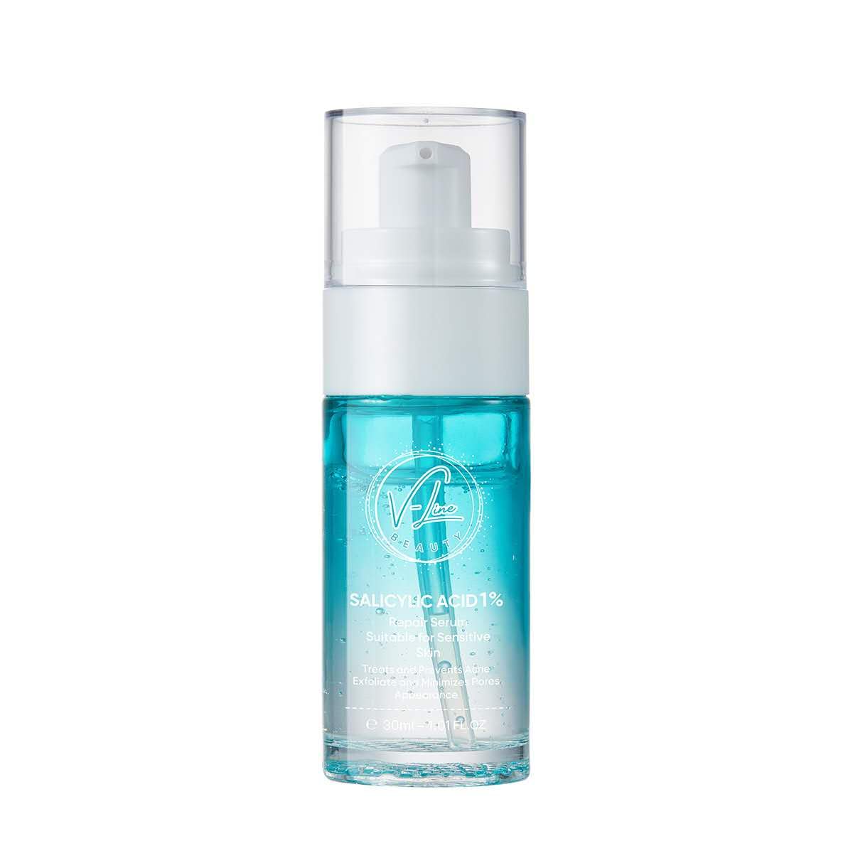 V-Line Beauty Salicylic Acid Serum Set with Collagen | Refine Texture, Balance Oil, Minimize Pores