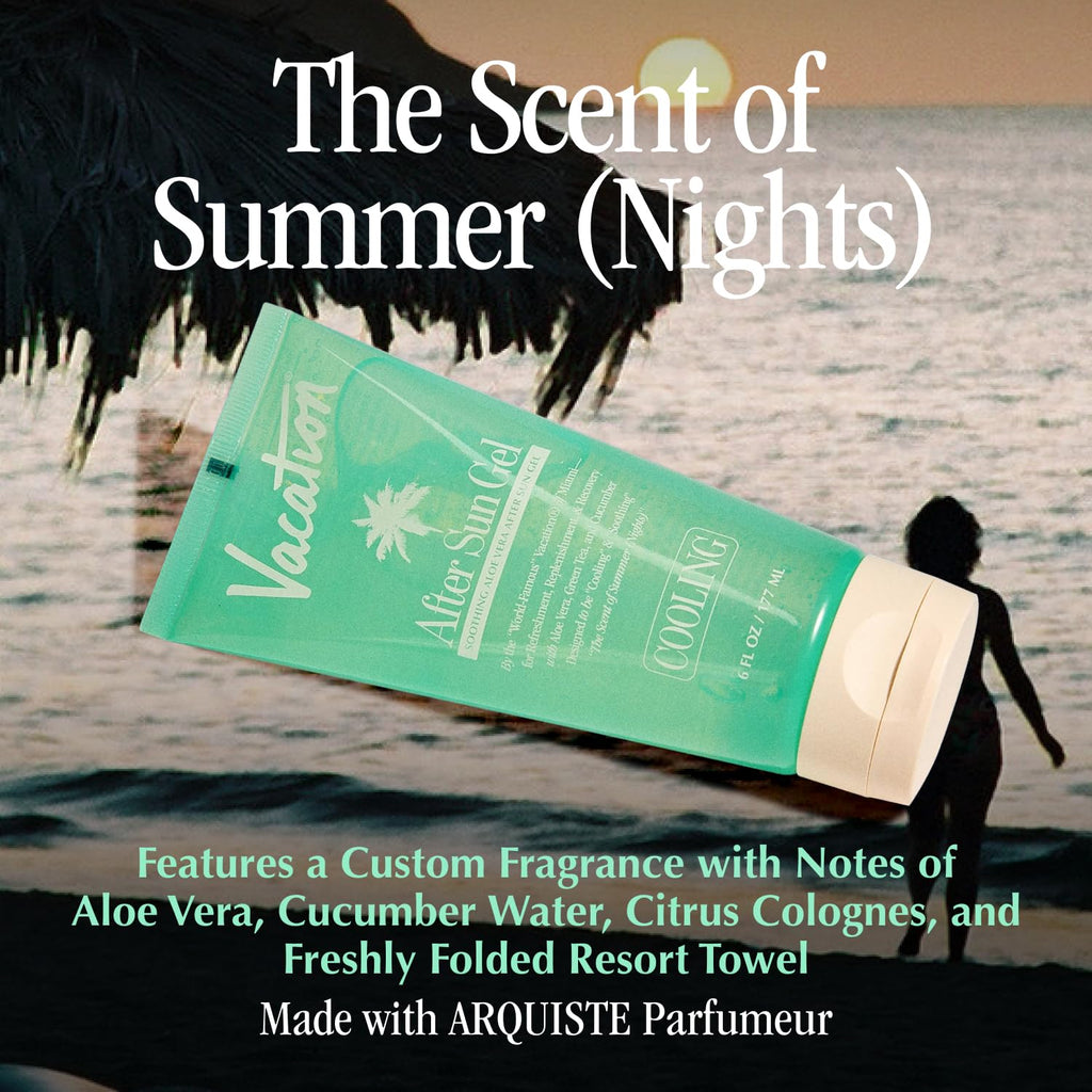 VACATION After Sun Gel & Air Freshener Bundle – Soothing Aloe Vera, Non-Sticky & Alcohol-Free