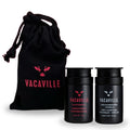 Vacaville Beauty Mini Shampoo Gift Set: Peppermint Powder Shampoo & Conditioner for All Hair Types - Vegan, Eco-Friendly, Cruelty-Free - Botanical Ingredients Clinically Proven to Promote Hair Growth