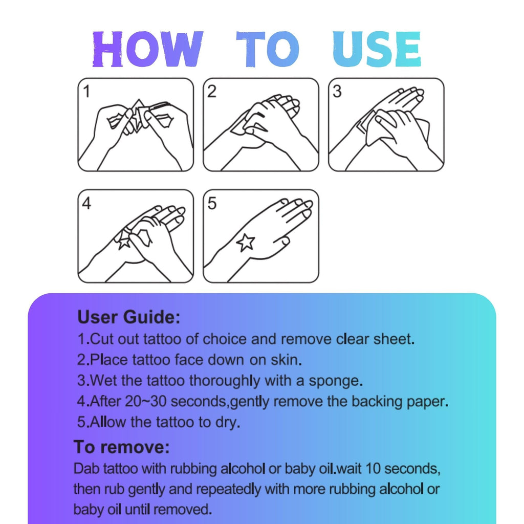 Vagilelf 100 K-Style Demon Mark Tattoos for Face & Body | Dark Concept Makeup Sheets for Cosplay, K-Pop & Festivals