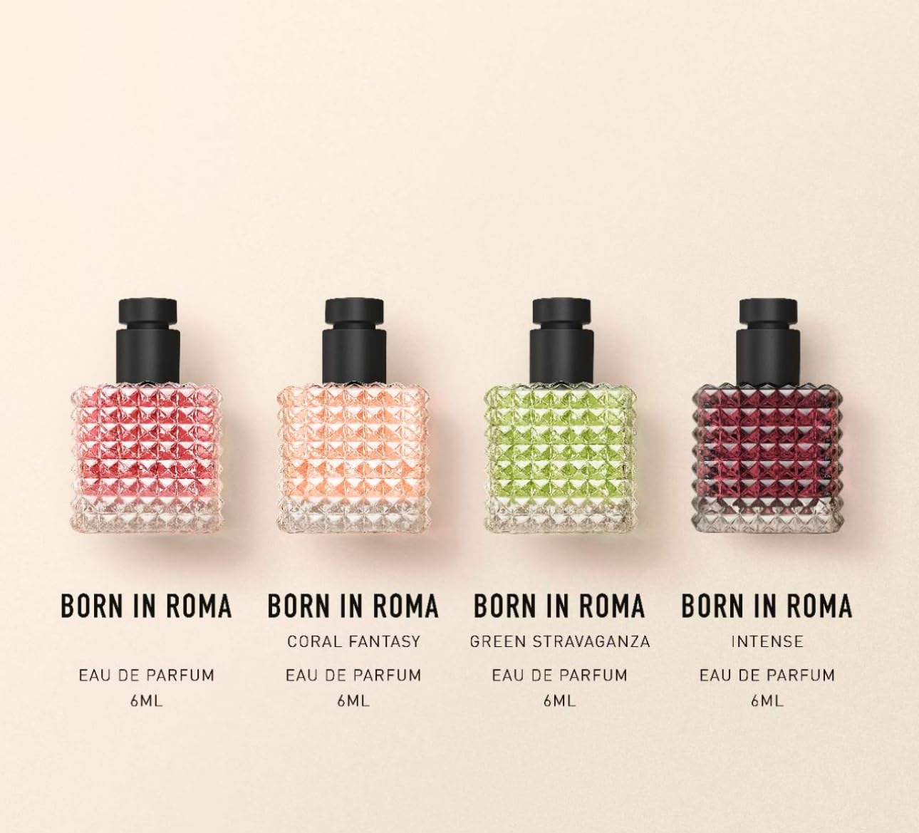Valentino Mini Donna Born in Roma Fragrance Discovery Set – 4 x 6 mL (0.2 oz)