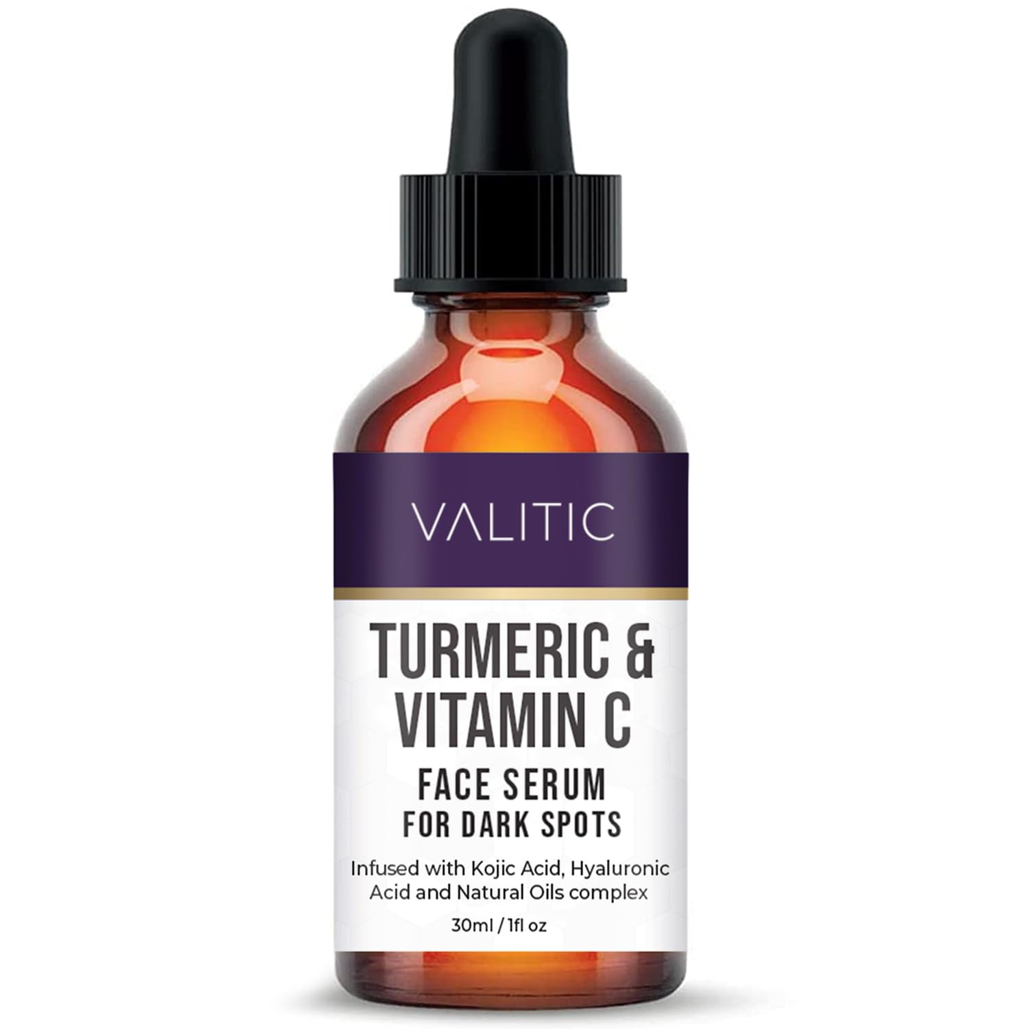 VALITIC Vitamin C Serum – Anti-Aging & Brightening with Niacinamide, Hyaluronic Acid, Kojic, Turmeric (1 fl oz)
