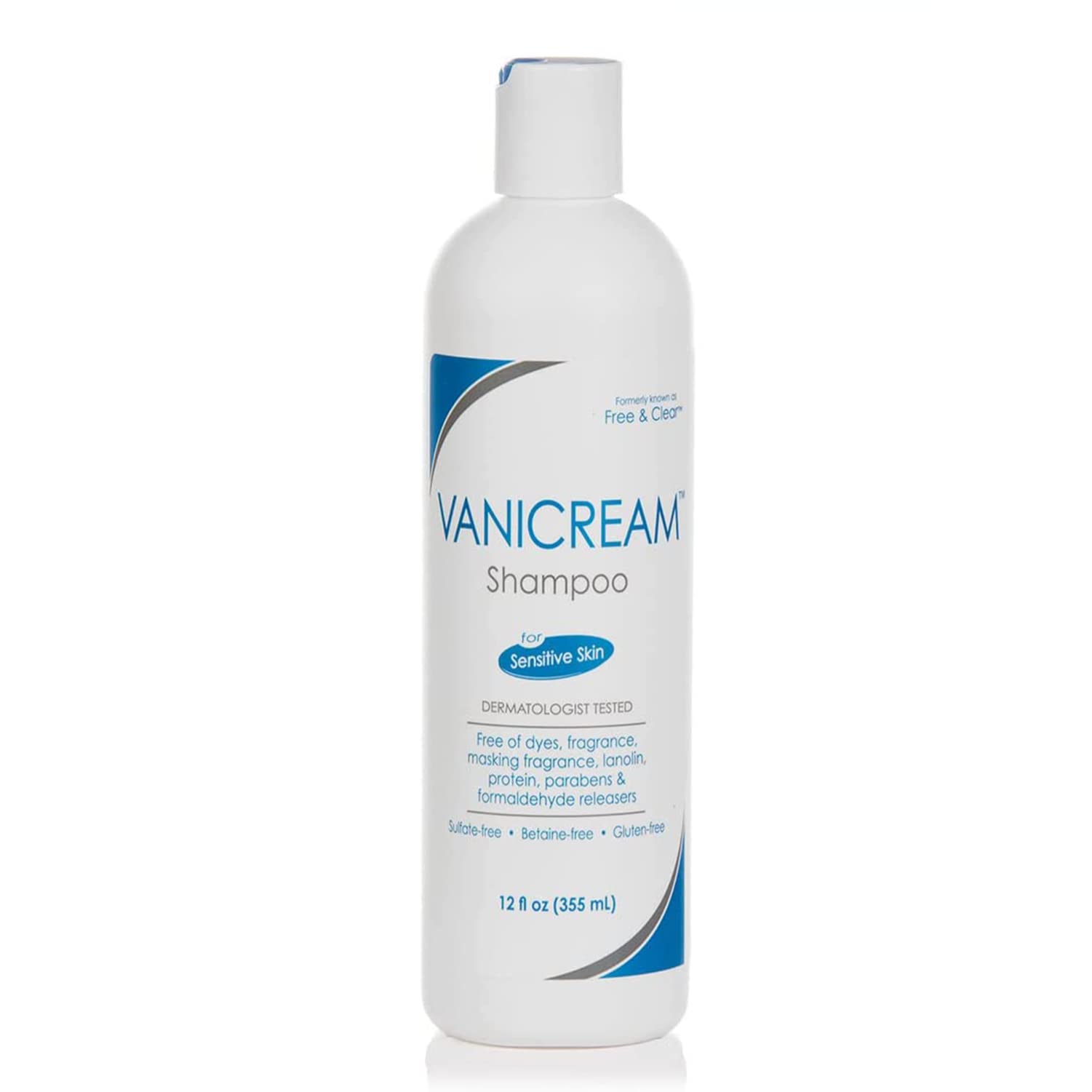 Vanicream Hair Shampoo 12 Oz — Fragrance-Free Gentle Cleansing for Sensitive Skin