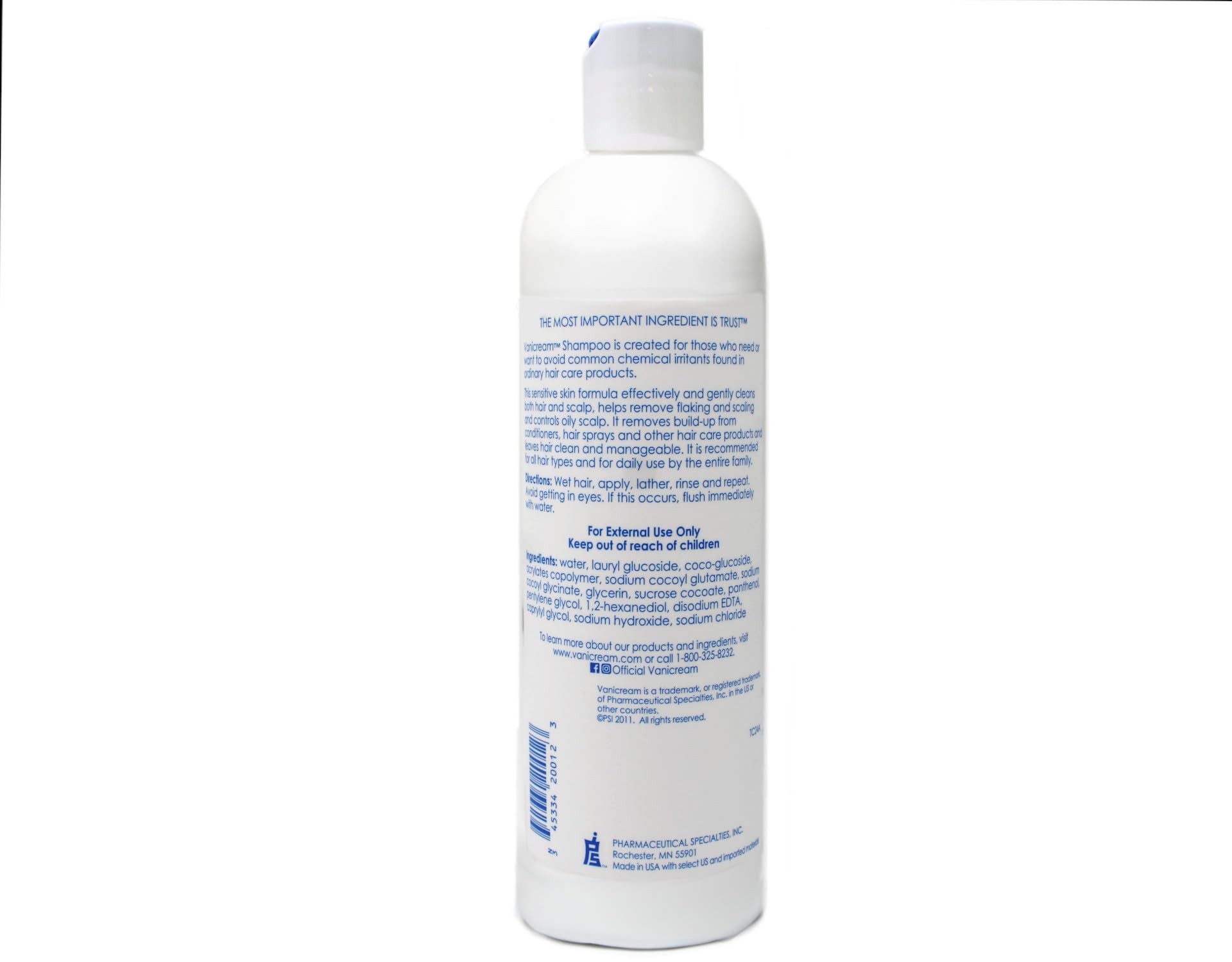 Vanicream Shampoo & Conditioner Set for Sensitive Skin – Dermatologist Tested – 4 Bottles (12 oz)