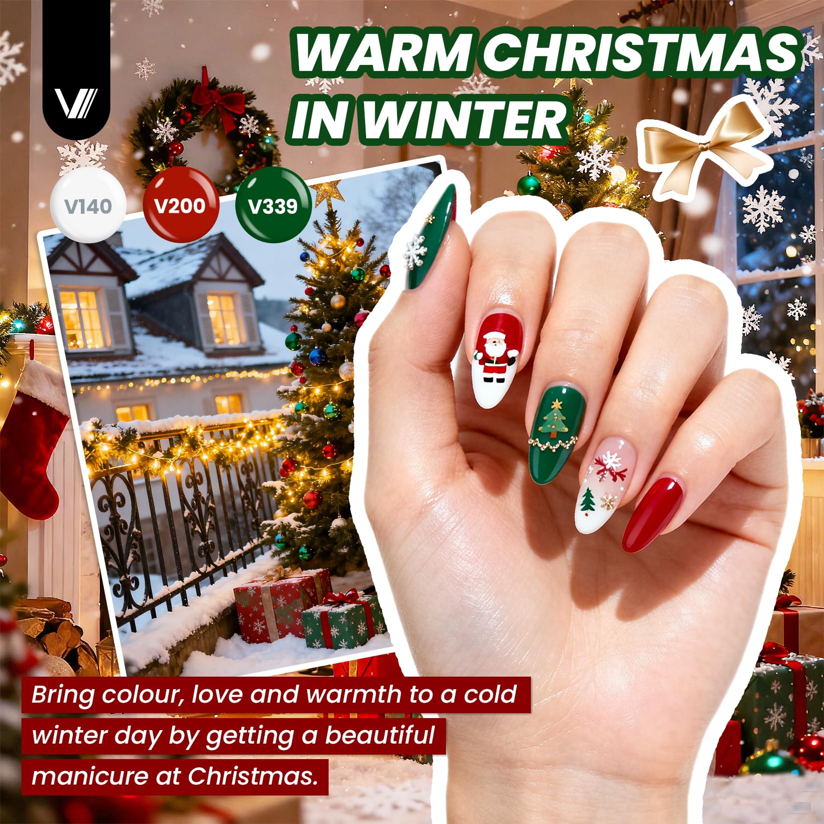 VANREESA 148Pcs Gel Nail Kit with UV Lamp – 60 All-Season Colors, Almond Tips & Drill