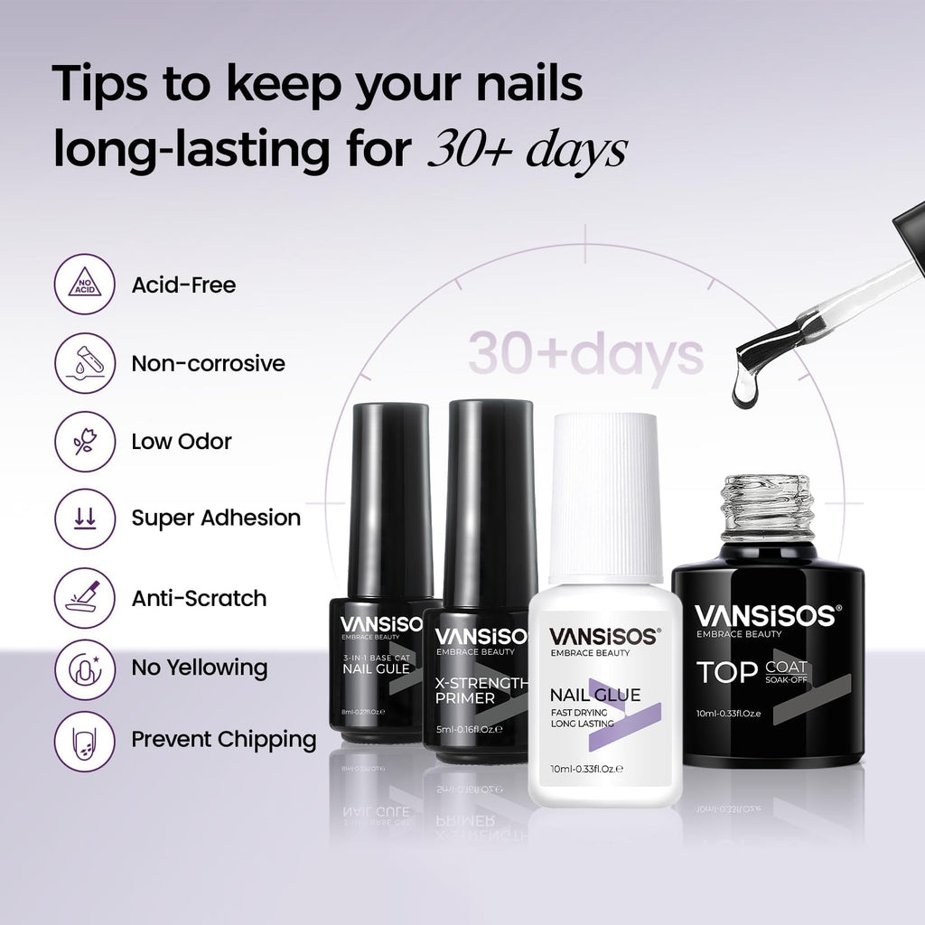 VANSISOS Professional Acrylic Nail Kit with Drill – Complete DIY Home Salon Set