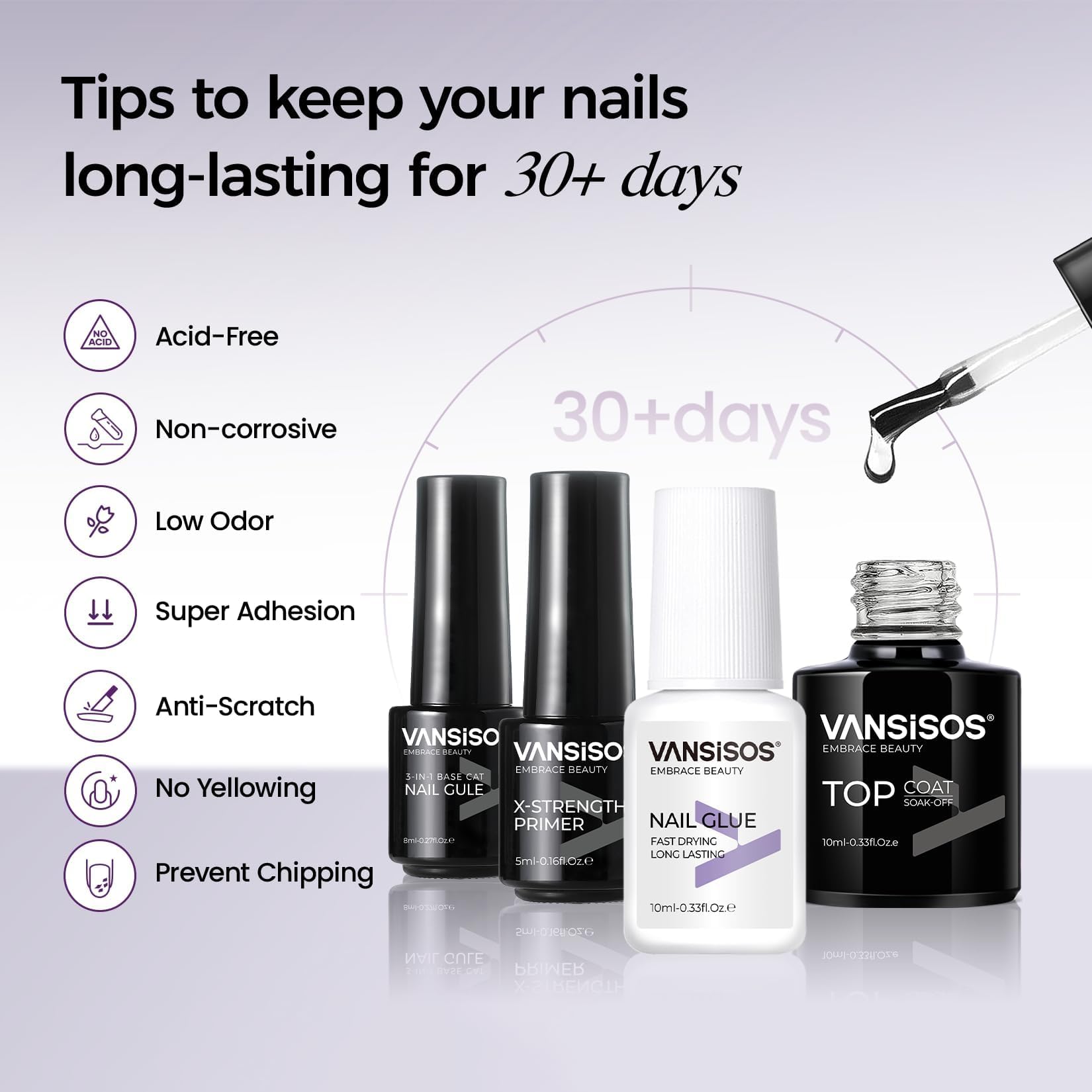 VANSISOS Professional Acrylic Nail Kit with Drill – Complete DIY Home Salon Set