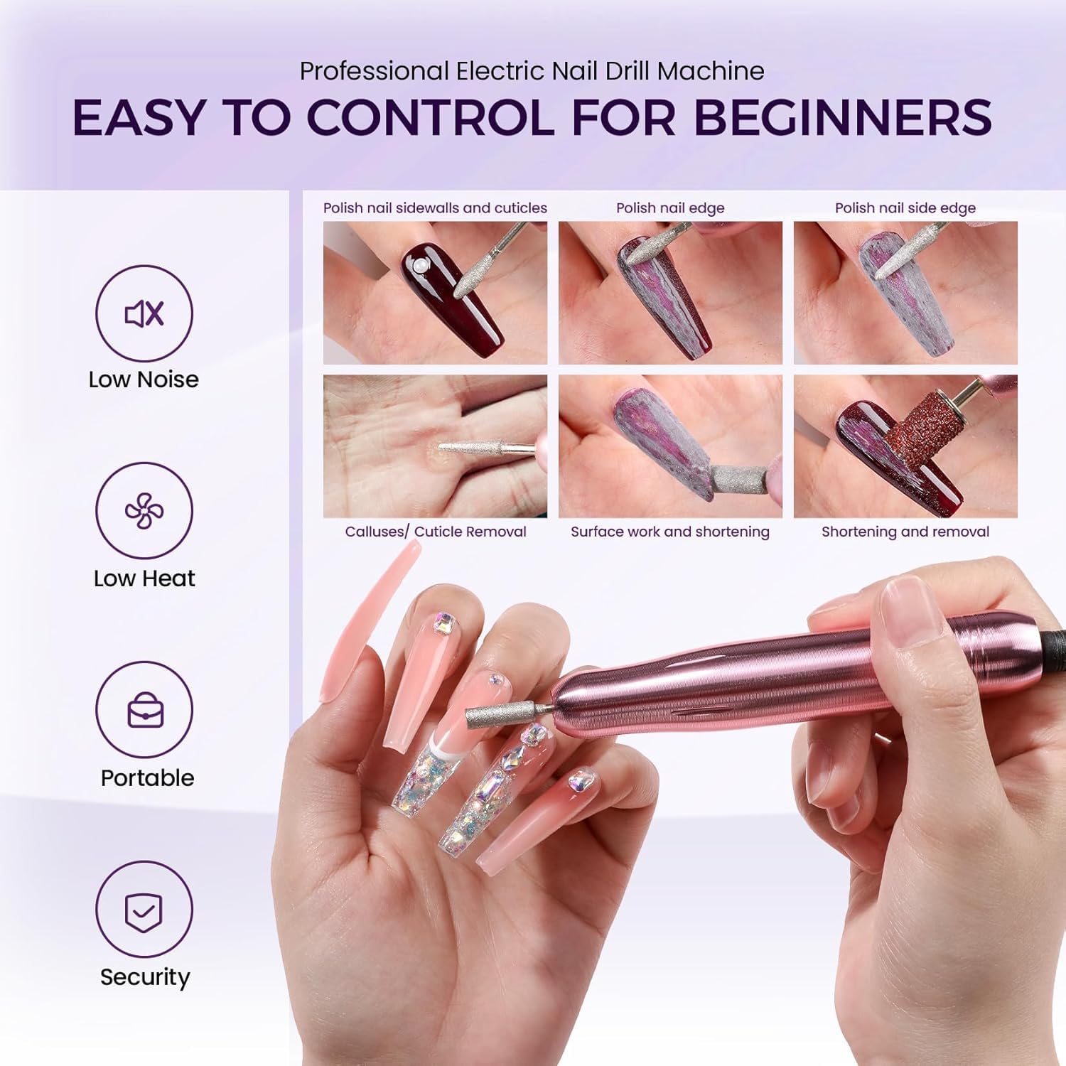 VANSISOS Dip Powder Nail Kit with Everything – 30 Colors, Base/Top/Activator, Nail Drill, At-Home Salon