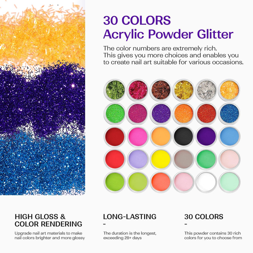 VANSISOS Acrylic Nail Kit for Beginners — Complete DIY Salon Set with Drill & Powder