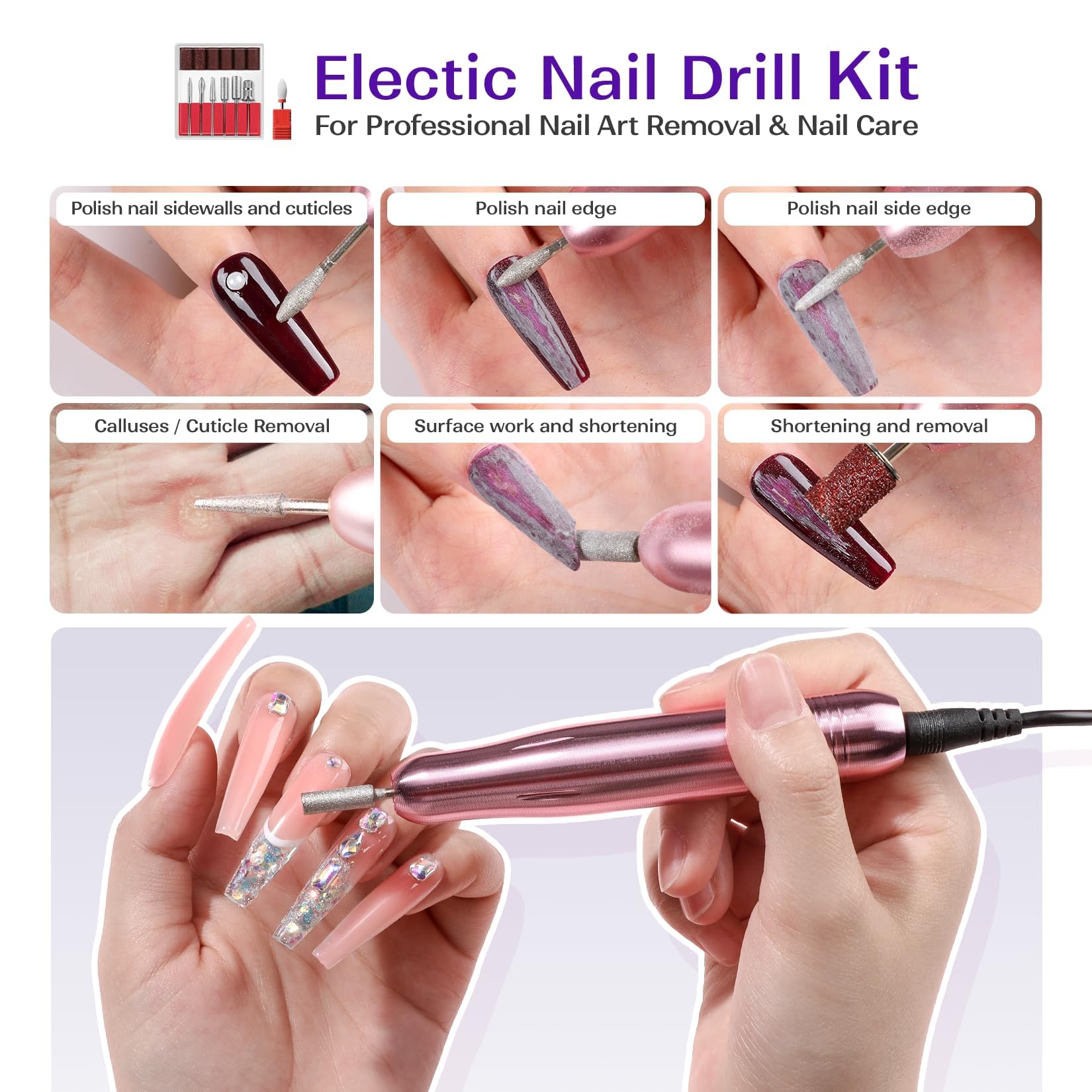 VANSISOS Acrylic Nail Kit for Beginners — Complete DIY Salon Set with Drill & Powder
