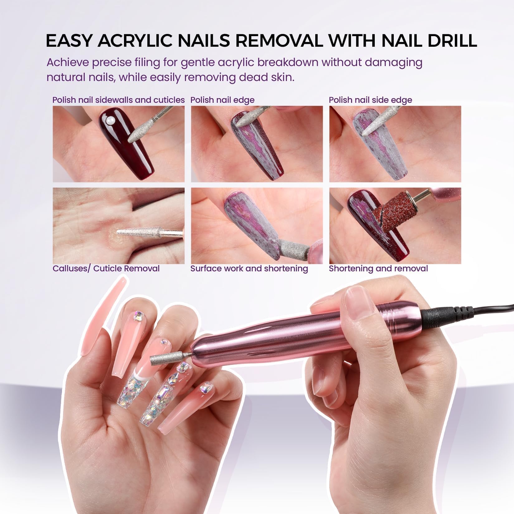 VANSISOS Professional Acrylic Nail Kit with Drill – Complete DIY Home Salon Set