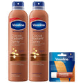 Vaseline Cocoa Radiant Spray 2-Pack + Lip Therapy Cocoa Butter Lip Balm