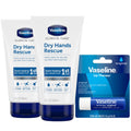 Vaseline Dry Hands Rescue 2-Pack + Lip Therapy Original – Fragrance-Free