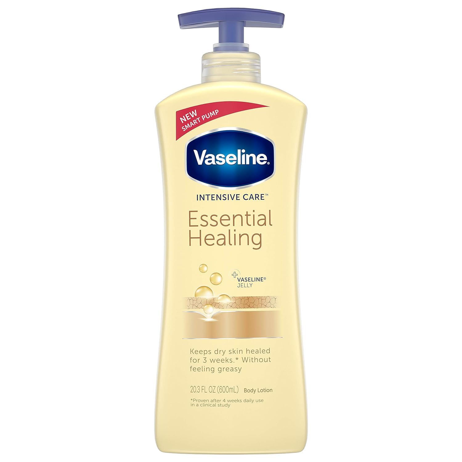 Vaseline Intensive Care Essential Healing Body Lotion — Deep Moisturization, 20.3 oz Pump