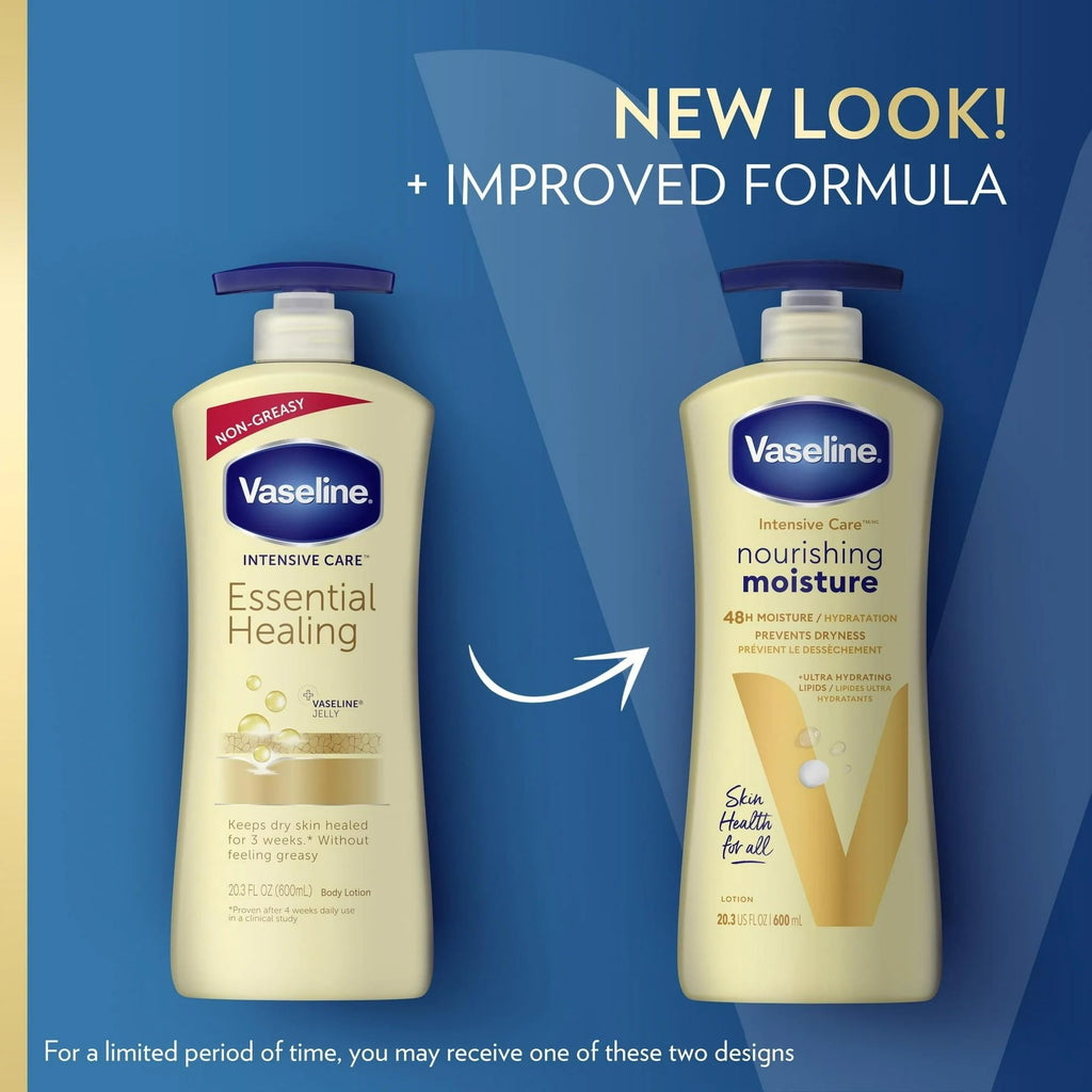 Vaseline Intensive Care Essential Healing Body Lotion — Deep Moisturization, 20.3 oz Pump
