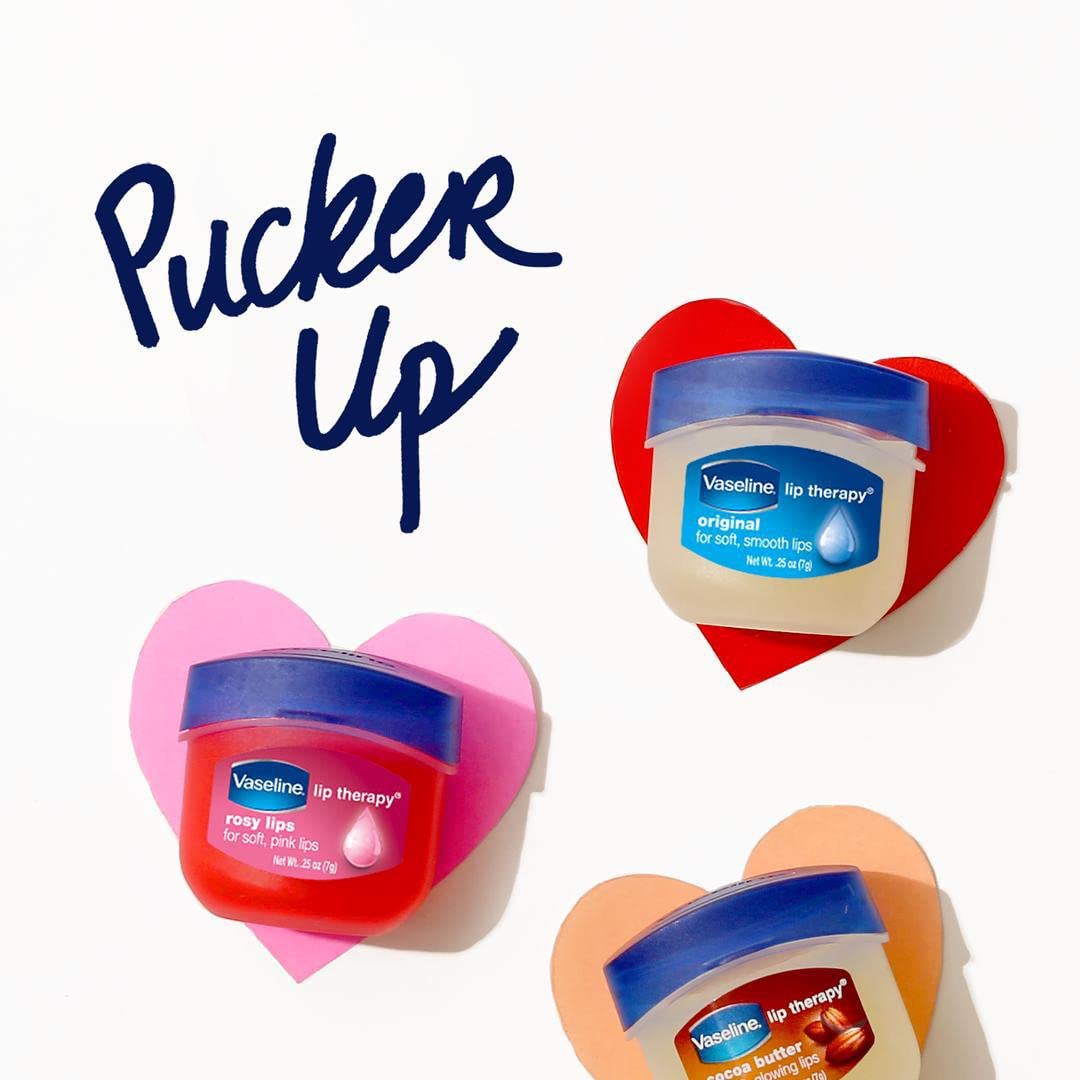 Vaseline Lip Therapy Cocoa Butter 6-Pack – Mini Lip Balms (0.25 oz each)