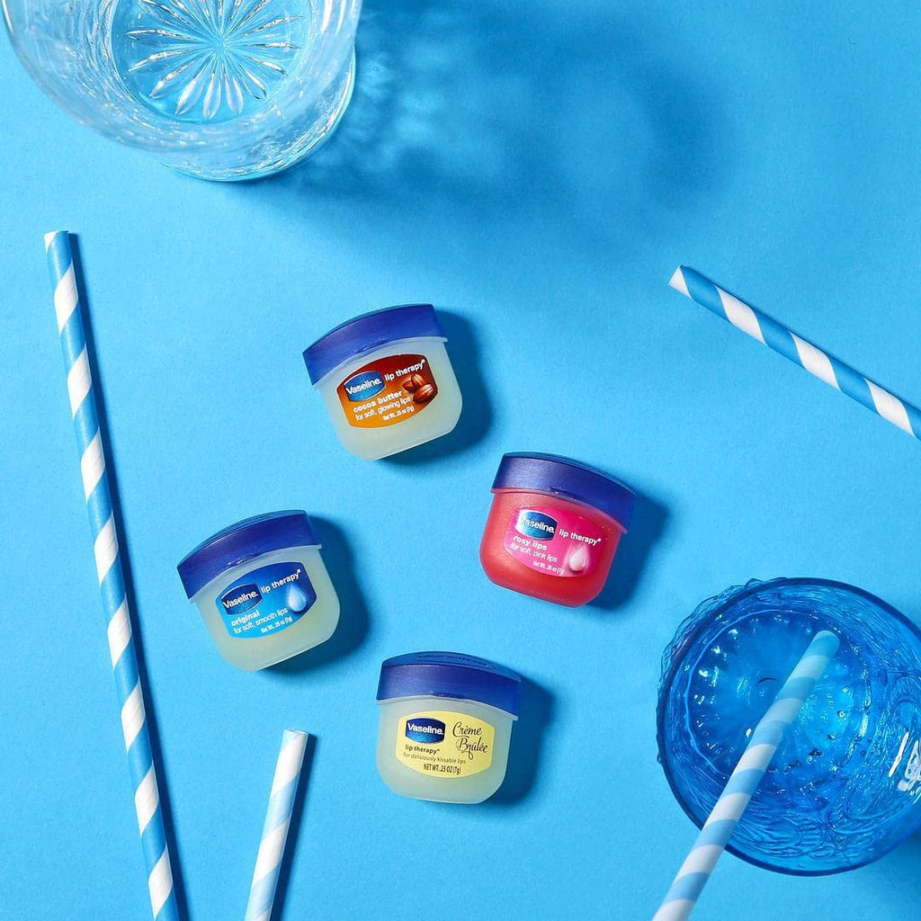 Vaseline Lip Therapy Cocoa Butter 6-Pack – Mini Lip Balms (0.25 oz each)