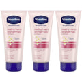 Vaseline Lotion Healthy Hands Stronger Nails with Keratin – 3-Pack, 3.4 oz Each