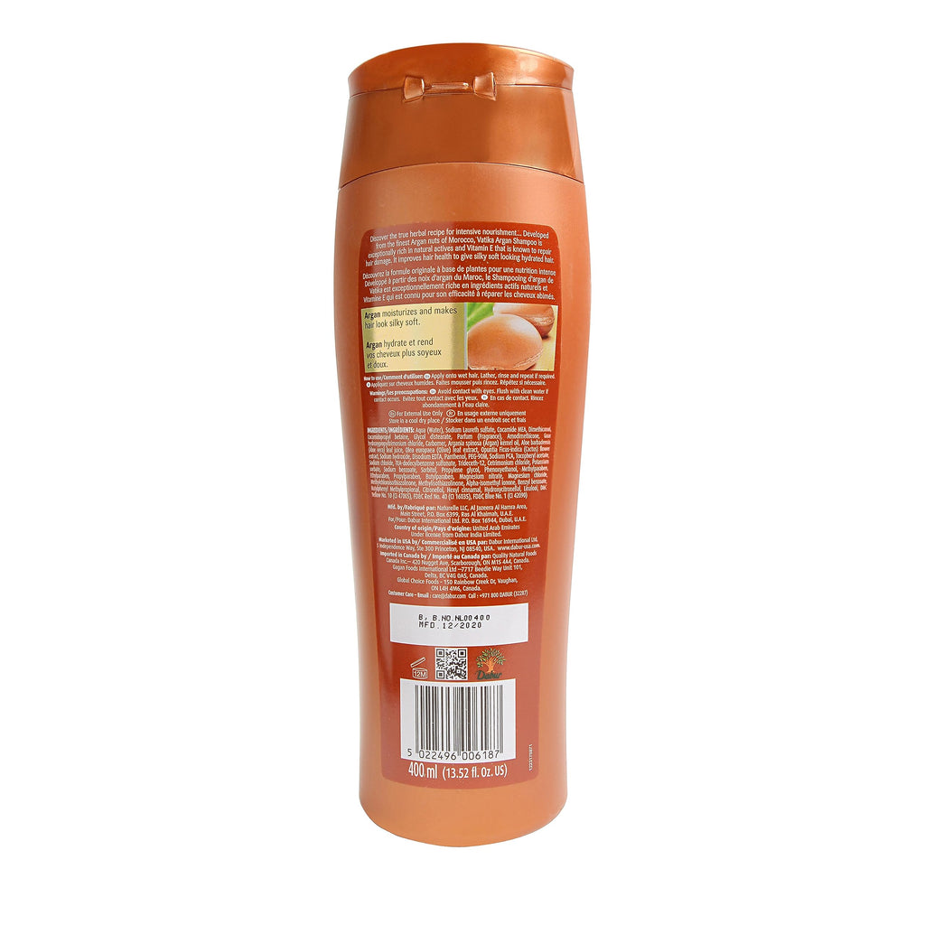 Vatika Naturals Argan Oil Shampoo for Women – Nourishing, Strengthening & Moisturizing Cleanser (400ml)