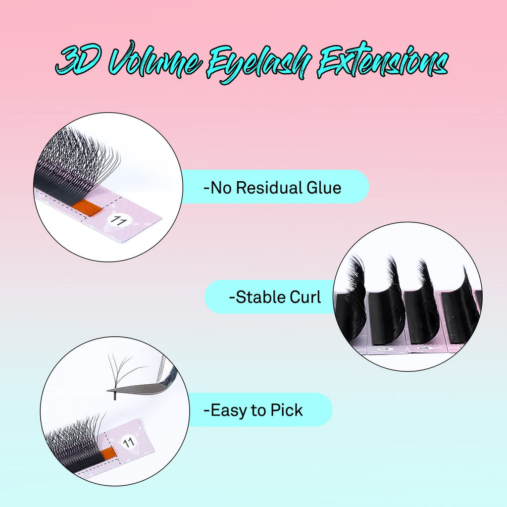 VAVALASH 5D W Shape Premade Fans — Cruelty-Free False Eyelashes (0.07mm, 8–15mm)