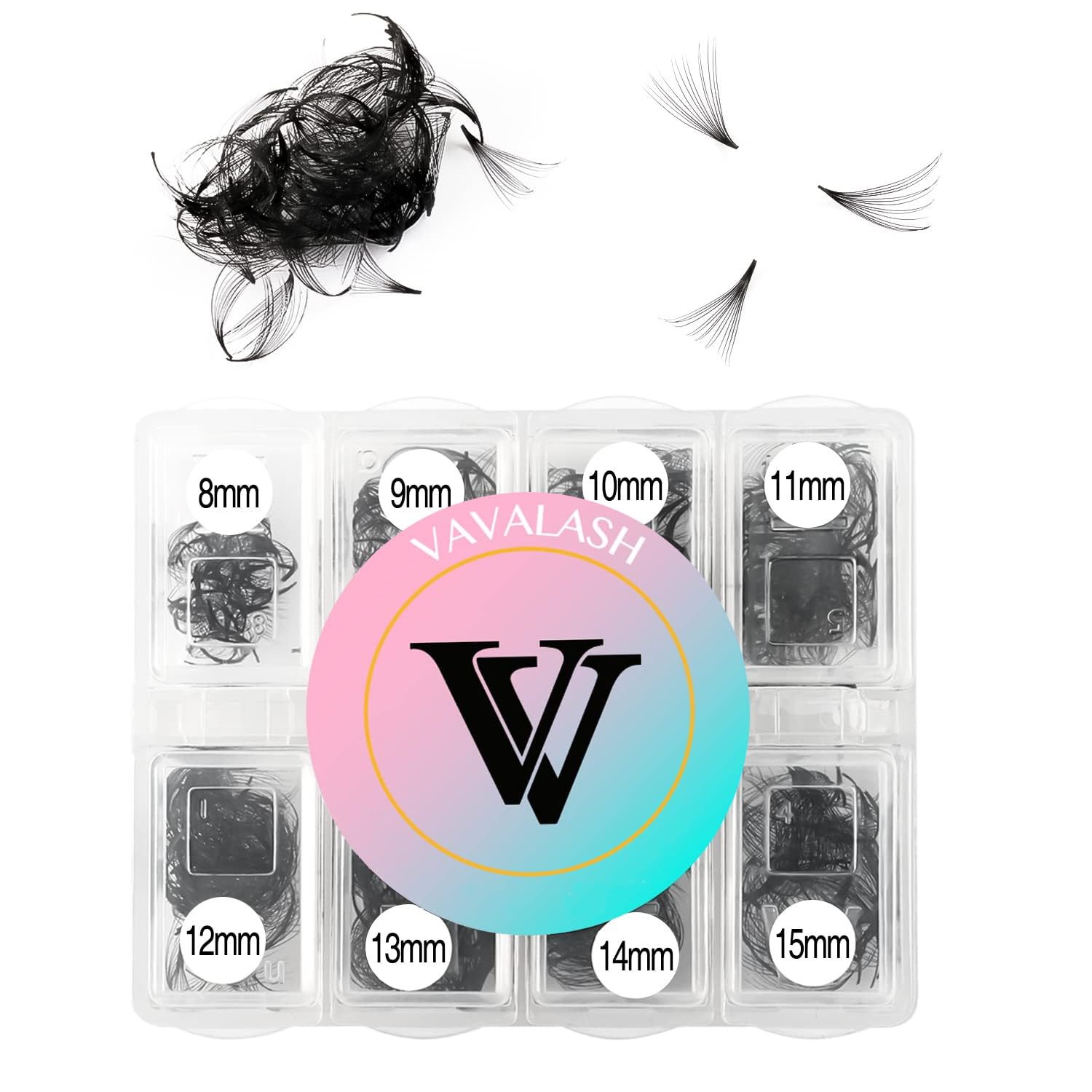 VAVALASH 600 Premade Loose Fans – Mixed Length 8–15mm, 5D–24D Volume Lash Extensions
