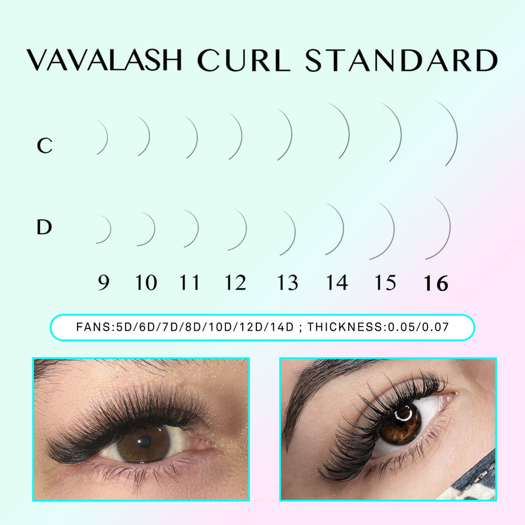 VAVALASH 500 Premade Lash Fans – Loose Volume Fans 9–16mm (5D–14D)