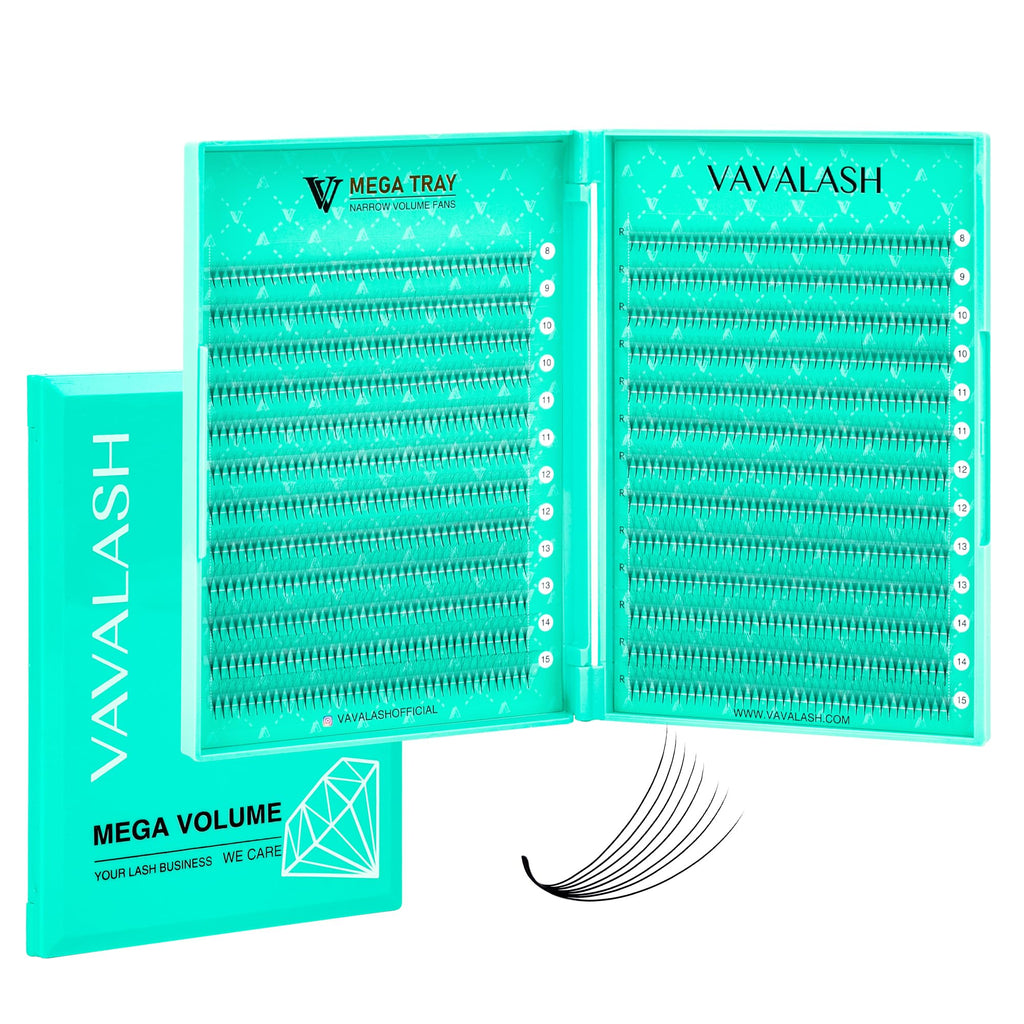 VAVALASH Premade Fans Eyelash Extensions 6D–16D | 0.05/0.07 Thickness, C/D Curl, 8–15mm Mixed Length