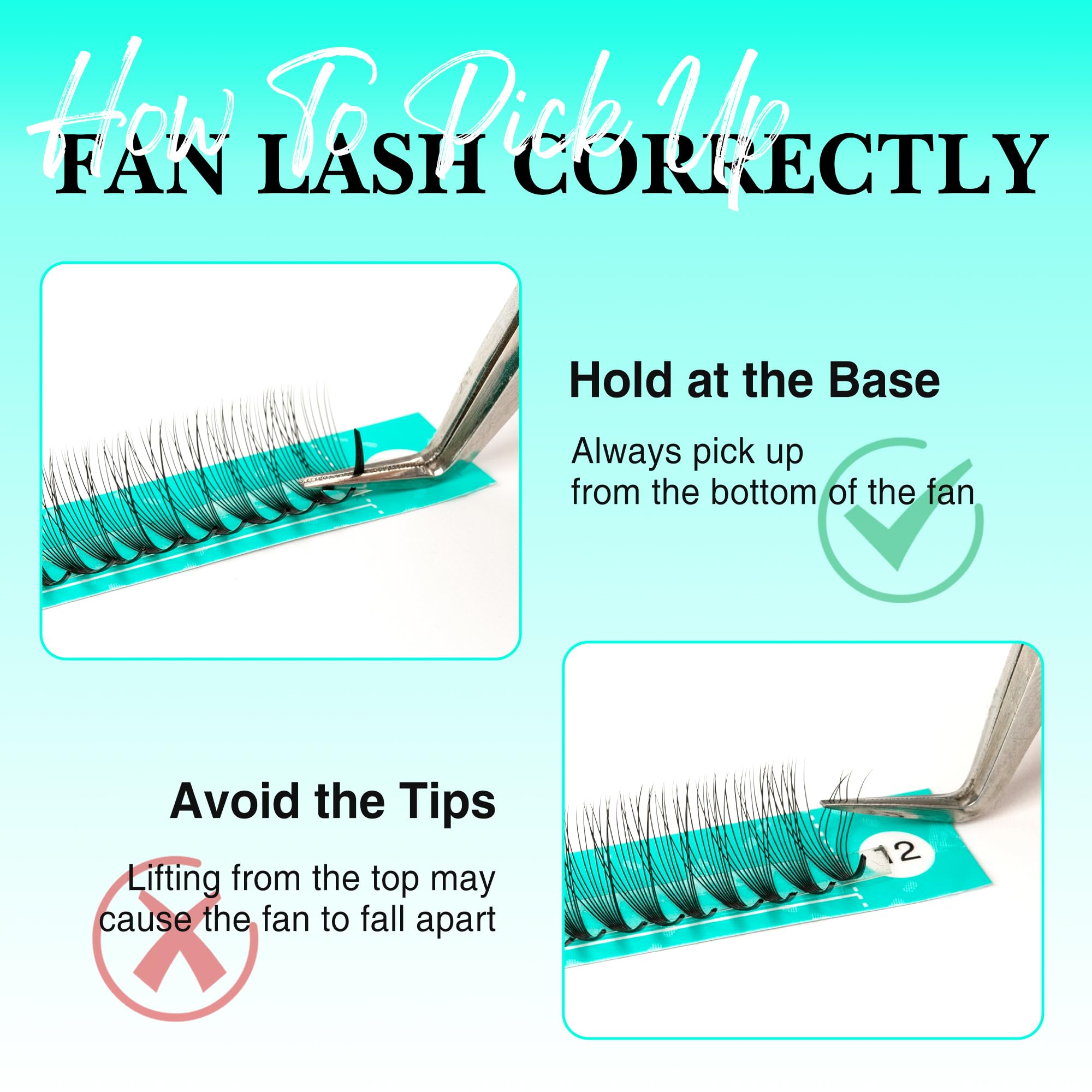 VAVALASH Premade Fans Eyelash Extensions – 6D-16D, 0.05/0.07 Thick, C/D Curl, Mixed Length 8-15mm