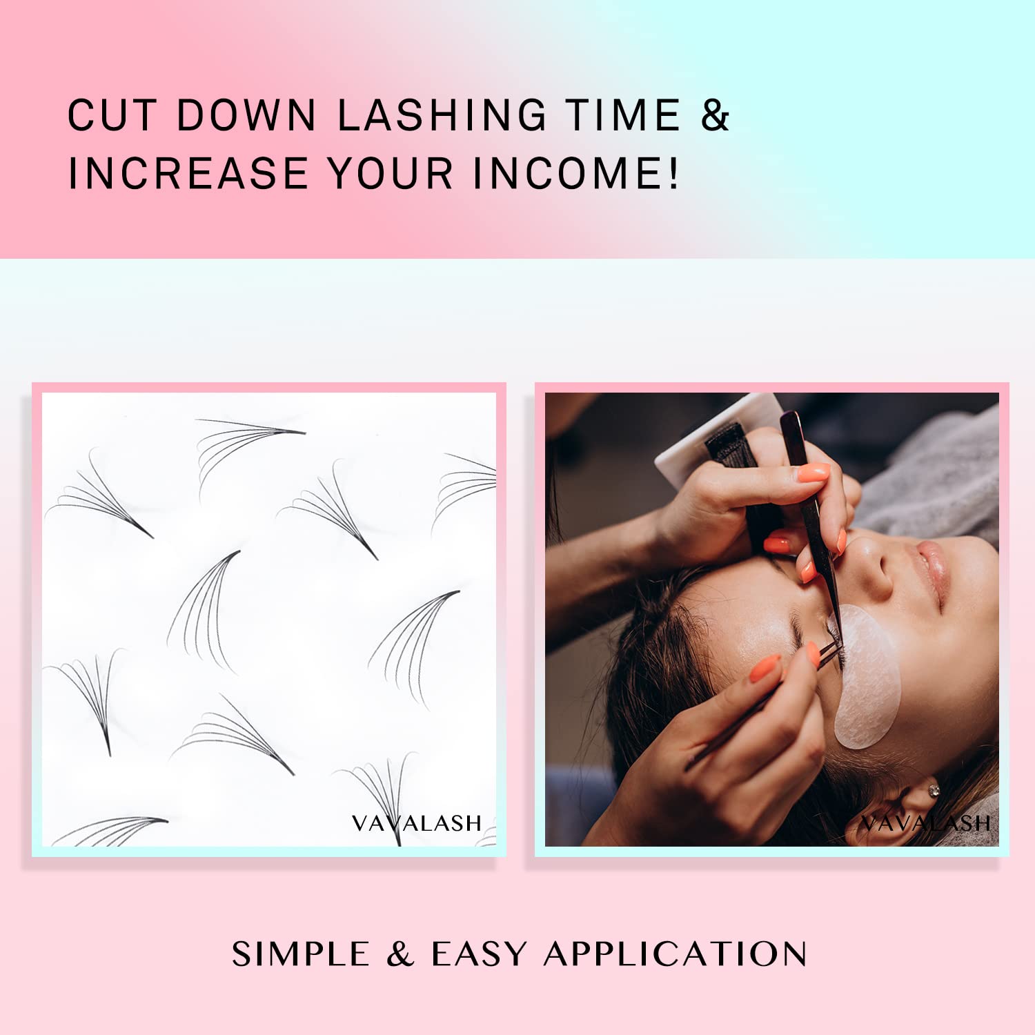 VAVALASH 600 Fans Premade Loose Lash Fans 8-15mm | 10D-0.07-C-8-15mm Promade Volume