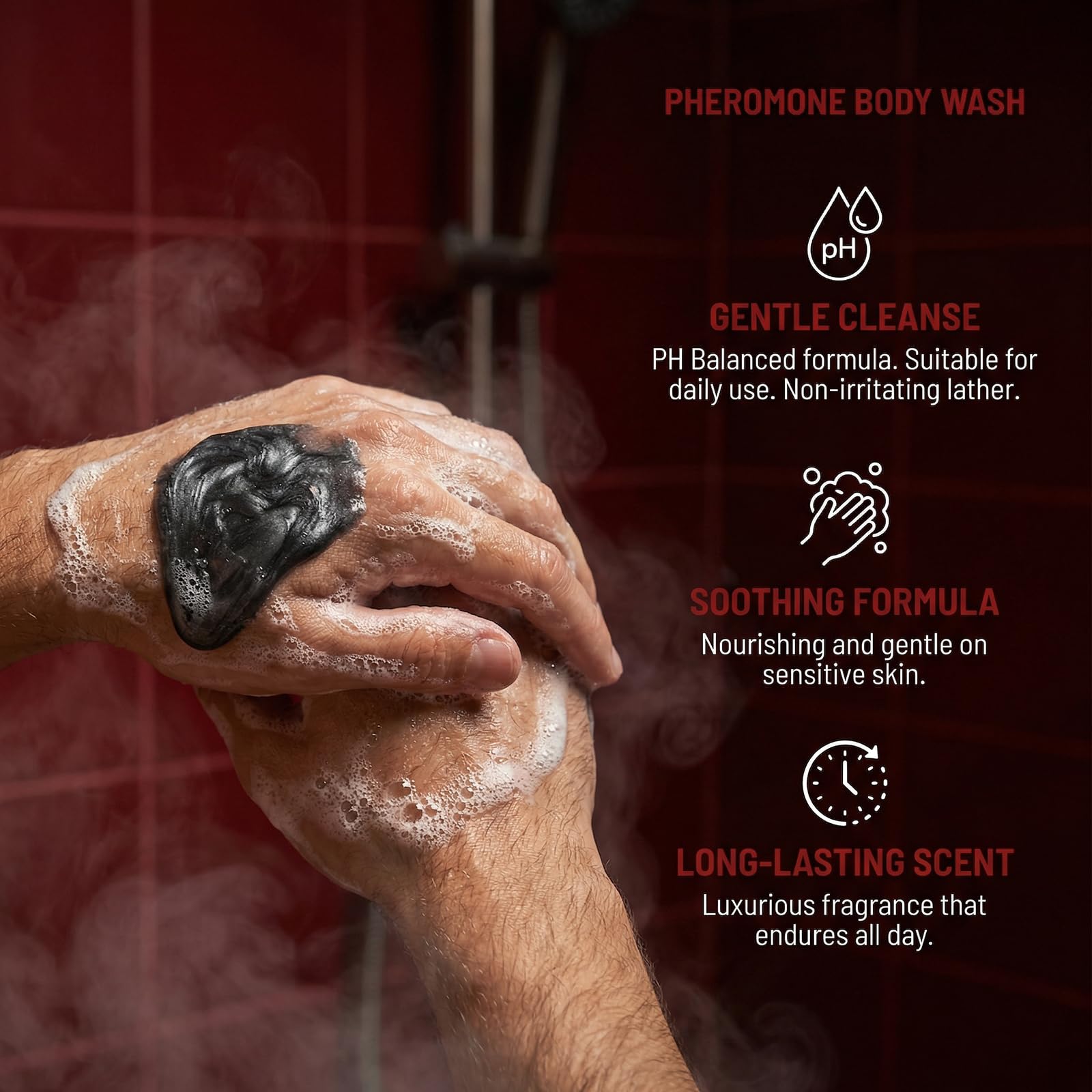 Vbolre Pheromone Body Wash for Men – Lasting Scent, Moisturizing Cleanse & Confidence