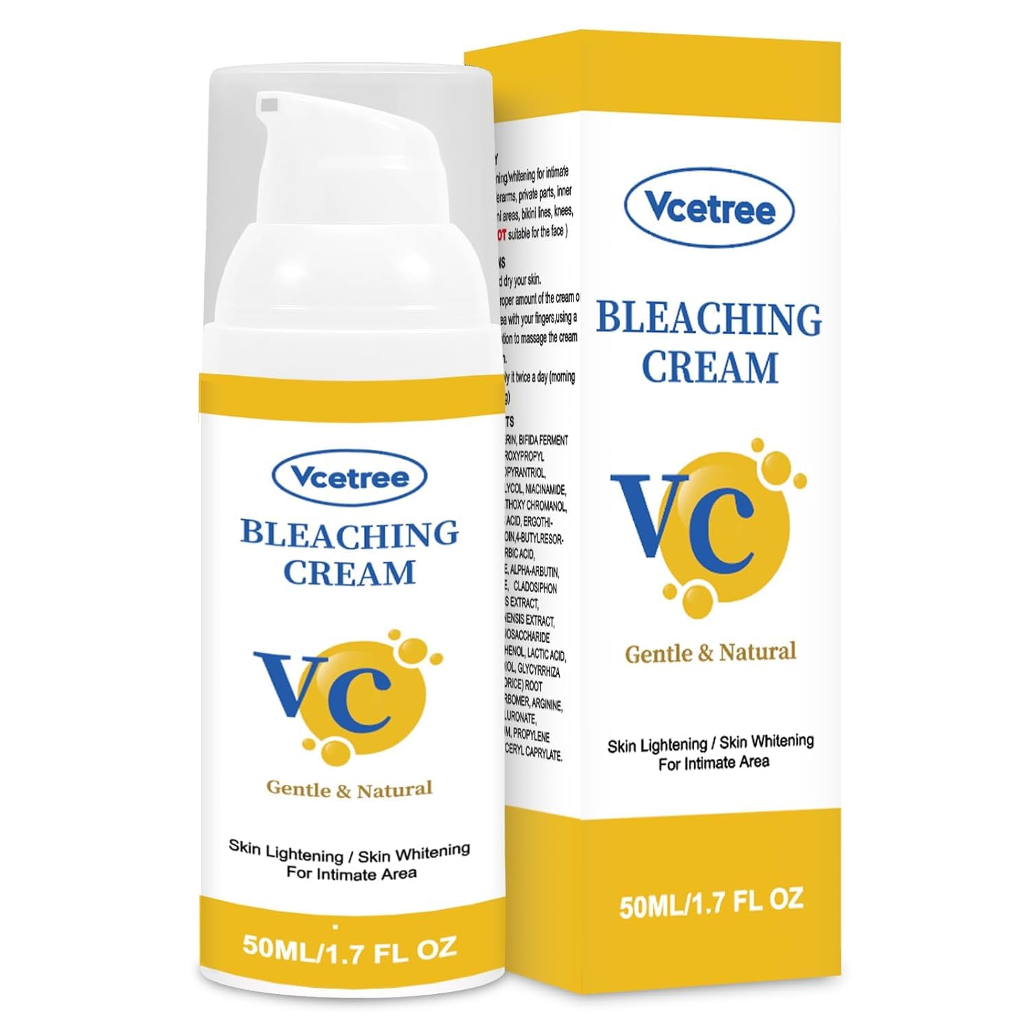 VCETree Skin Bleaching Cream for Intimate Areas – Lighten & Even Skin Tone (1.7 fl oz)