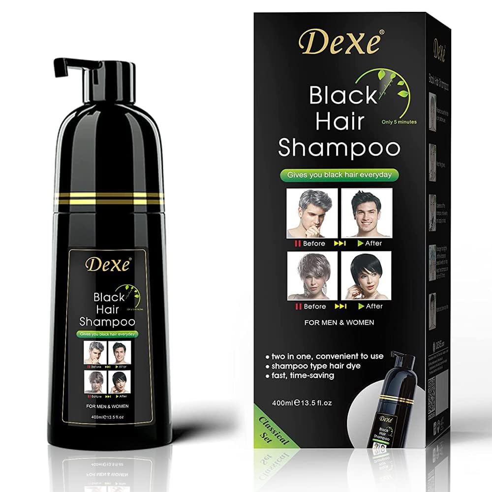 Vedora Instant Black Hair Shampoo 400ml – Semi-Permanent Black Dye