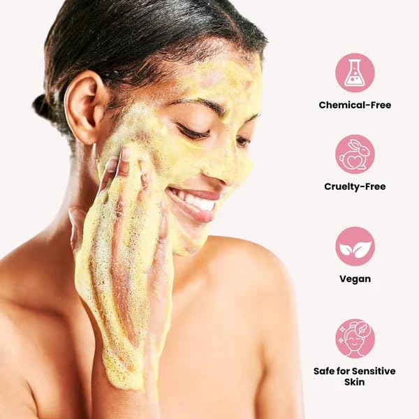 VEECENT Turmeric & Kojic Acid Brightening Foaming Cleanser | Hydrating Facial Cleanser for All Skin Types