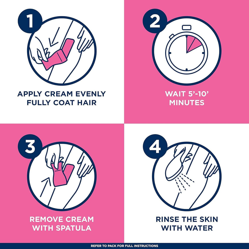 Veet Fast Acting Gel Cream Hair Remover for Women – 6.78 oz (Pack of 3)