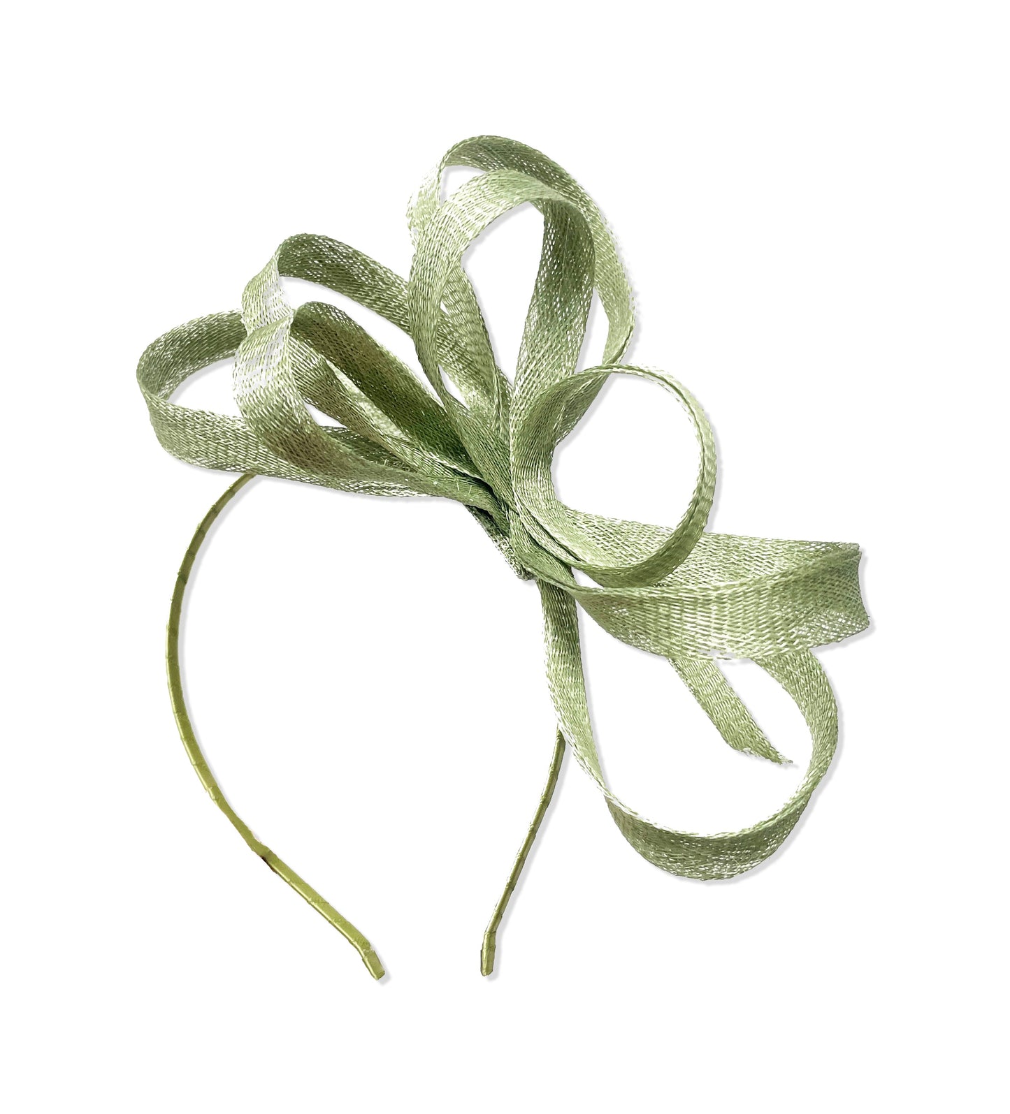 Sinamay Hoop Fascinator on Headband Vegan (no feathers)