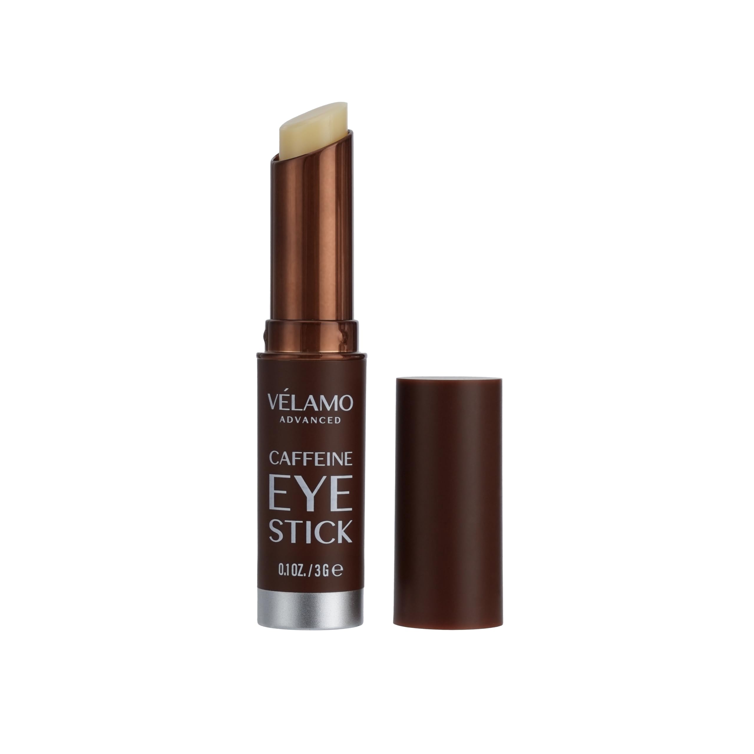 VELAMO ADVANCED Caffeine Eye Stick with Bakuchiol – Hydrating Eye Balm for Dark Circles, Puffiness & Fine Lines | Travel Size 0.1 oz/3g