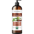 Velona Jojoba Oil USDA Organic - 16 fl oz with Pump | Pure, Cold-Pressed, Hexane Free
