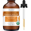 Velona Pumpkin Seed Oil - USDA Organic, Cold-Pressed Carrier Oil (4 fl oz)