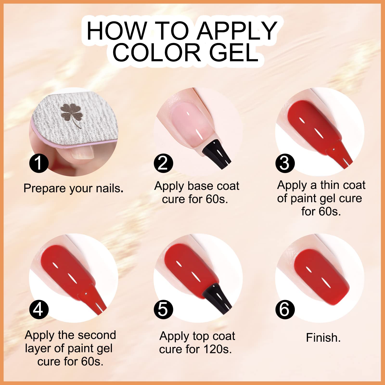 VENALISA VIP1 Set – 62 PCS Gel Nail Polish Kit (7.5ml) with Color Card, Base Coat & Top Coat | UV LED Soak Off Starter